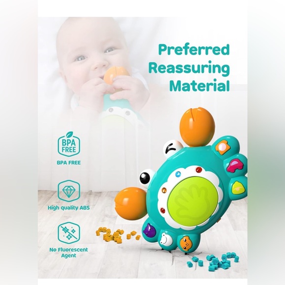 Aunt Musical Crawling Crab Baby Toy - Picture 2 of 5